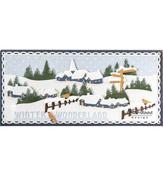 Marianne Design stanssi Tiny's Snowy Signpost & Fence