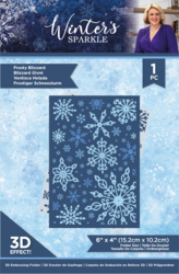 Crafter's Companion Winter's Sparkle 3D kohokuviointikansio Frosty Blizzard