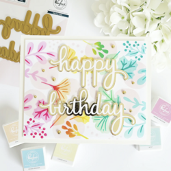 Pinkfresh Studio stanssi Sentiment Suite: Happy Birthday