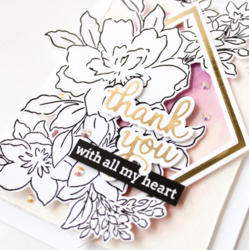 Pinkfresh Studio stanssi Sentiment Suite: Thank You