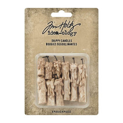 Tim Holtz Idea-Ology Resin Drippy Candles -koristeet