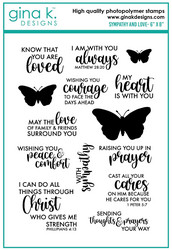 Gina K. Designs leimasin Sympathy and Love
