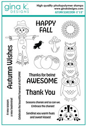 Gina K. Designs leimasin Autumn Scarecrow