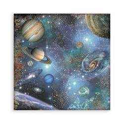 Stamperia Fabric Sheets -kangaspalat, Cosmos Infinity