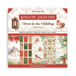 Stamperia paperipakkaus Romantic, Home for the Holidays, 12