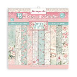 Stamperia paperipakkaus Sweet Winter Maxi Background, 12