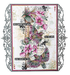 Studio Light leimasin Jenine's Mindful Art, Inner Peace, Slimline Bird Collage