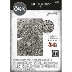 Sizzix 3-D Texture Fades kohokuviointikansio Tree Rings