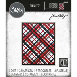 Sizzix Thinlits stanssi Layered Plaid