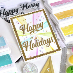 Pinkfresh Studio leimasinsetti Brushed Sentiments Holiday