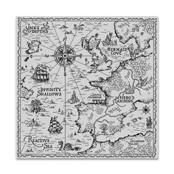 Hero Arts leimasin Antique Hero Map Bold Prints