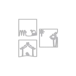 Hero Arts Looking Glass Nativity -stanssi
