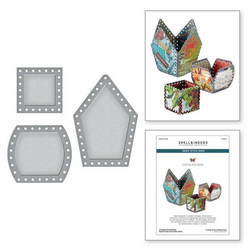 Spellbinders Cathe Holden stanssi Vintage Handcrafted Square Base and Sides Bowl