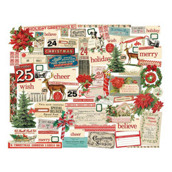 Tim Holtz Idea-Ology Ephemera -leikekuvat Christmas