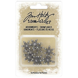 Tim Holtz Idea-Ology Metal Adornments -koristeet, Snowflakes