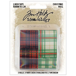 Tim Holtz Idea-Ology Linen Tape -teippi Christmas