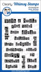 Whimsy Stamps Boho Alphabet -leimasin