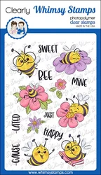 Whimsy Stamps Bee Happy -leimasin