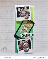 Whimsy Stamps Wonky Donkey -leimasin