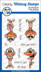 Whimsy Stamps Hey Ostrich -leimasin