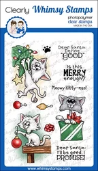 Whimsy Stamps Cat Do Christmas 2 -leimasin