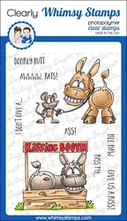 Whimsy Stamps Kiss My Donkey -leimasin