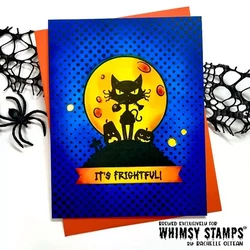 Whimsy Stamps ATC Hiss Off -leimasin
