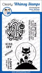 Whimsy Stamps ATC Hiss Off -leimasin