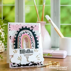 Whimsy Stamps Boho Rainbows -stanssi
