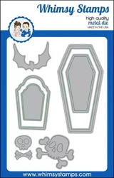Whimsy Stamps Dracula's Coffin -stanssi