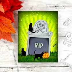Whimsy Stamps Slimline Decrepit Grave -stanssi