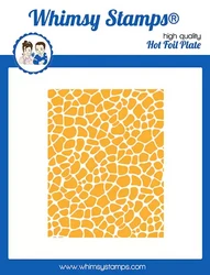 Whimsy Stamps Giraffe Hot Foil -kuviolevy