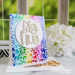 Whimsy Stamps Floral A2 Hot Foil -kuviolevy