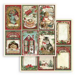 Stamperia paperipakkaus Classic Christmas, 12