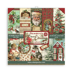 Stamperia paperipakkaus Classic Christmas, 12