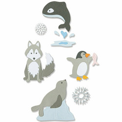 Sizzix Thinlits stanssisetti Arctic Animals