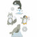 Sizzix Thinlits stanssisetti Arctic Animals
