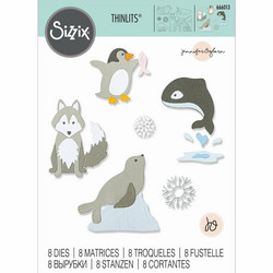 Sizzix Thinlits stanssisetti Arctic Animals