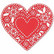 Sizzix Thinlits stanssisetti Doily Heart