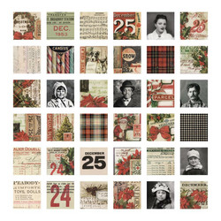 Tim Holtz Idea-Ology Collage Tiles -korttikuvat Christmas
