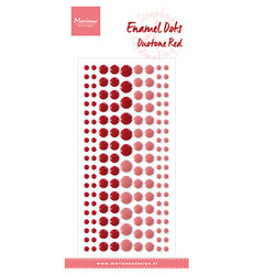 Marianne Design Enamel Dots Duotone -tarrat Red