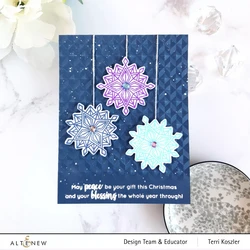 Altenew Stacked Snowflake -leimasin