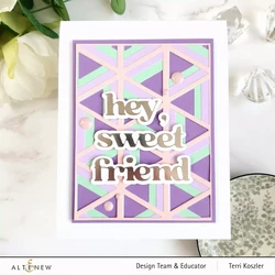 Altenew Versatile Greetings Hot Foil -kuviolevy