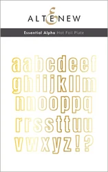 Altenew Essential Alpha Hot Foil -kuviolevy