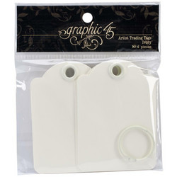 Graphic 45 Artist Trading Tag Album -setti, ivory