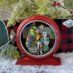Tim Holtz Idea-Ology Curio Clock, Christmas
