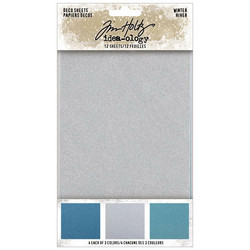 Tim Holtz Idea-Ology Adhesive Deco Sheets -arkit Winter