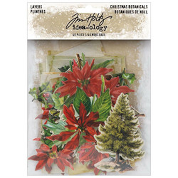 Tim Holtz Idea-Ology Layers -leikekuvat Christmas Botanicals