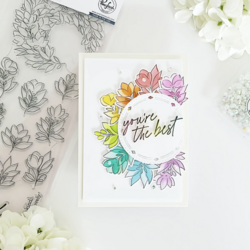 Pinkfresh Studio sapluunasetti Enchanting Flora