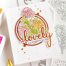 Pinkfresh Studio leimasinsetti Chrysanthemum